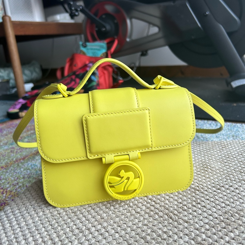 Brand New Longchamp XS Box-Trot Foldover Top Crossbody Bag